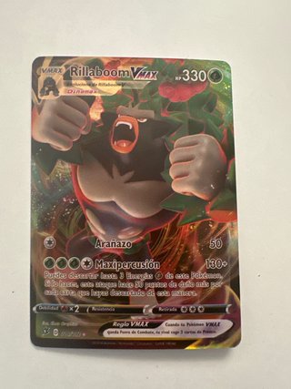 Carta Pokémon Rillaboom VMAX 330 HP