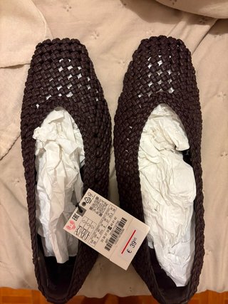 Bailarinas Zara trenzadas talla 39