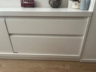Mueble TV blanco madera