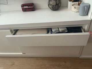Mueble TV blanco madera