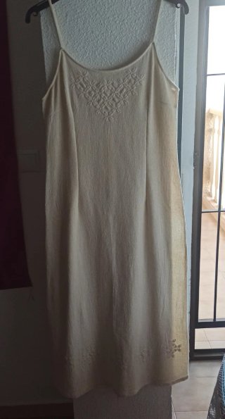 Vestido Ibicenco Vintage Marca VL Hecho a mano