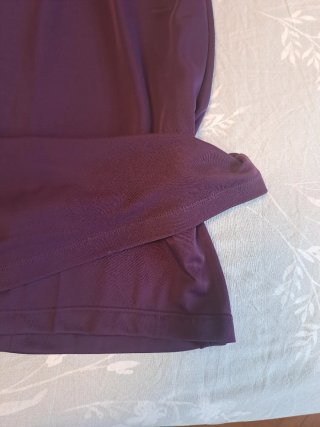 Vestido fiesta morado con pedrería
