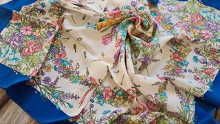 Foulard seta Creazione Serica Lariana vintage