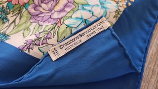 Foulard seta Creazione Serica Lariana vintage