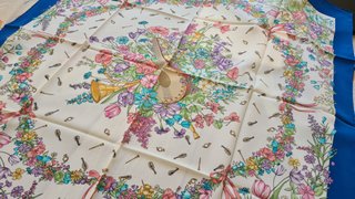 Foulard seta Creazione Serica Lariana vintage