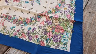 Foulard seta Creazione Serica Lariana vintage