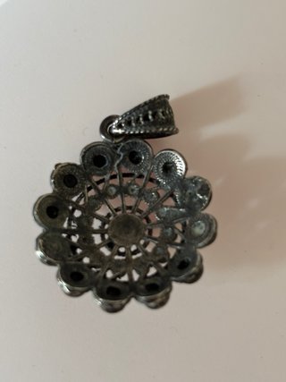 Colgante Botón Charro Plata Ley 925