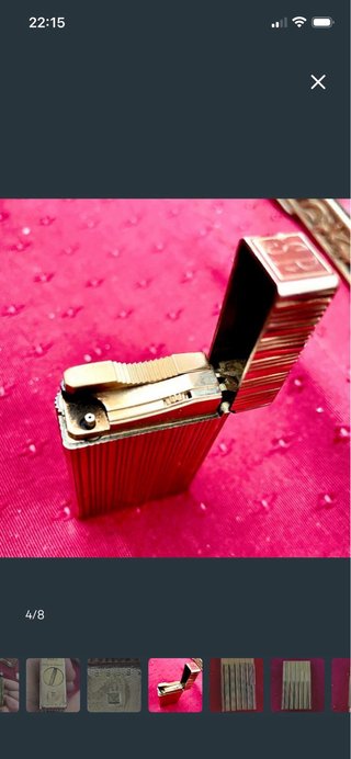 Elegante mechero Dupont vintage oro