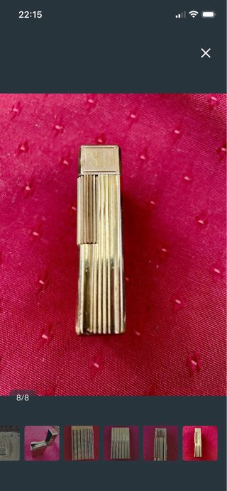 Elegante mechero Dupont vintage oro