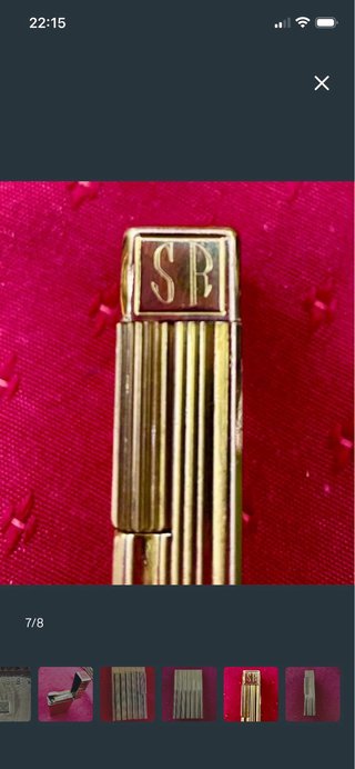 Elegante mechero Dupont vintage oro
