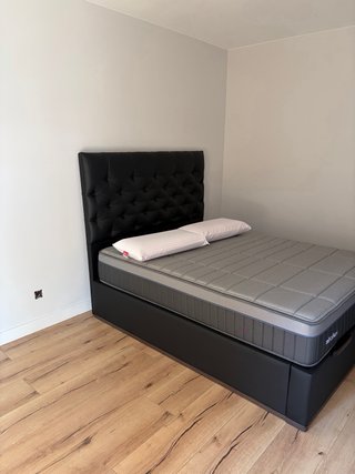Cabecero de cama polipiel negro