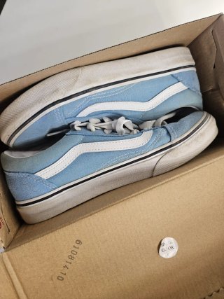 Vans Old Skool Azul Cielo Talla 35 caja