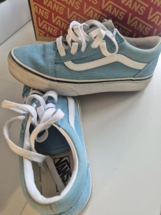 Vans Old Skool Azul Cielo Talla 35 caja
