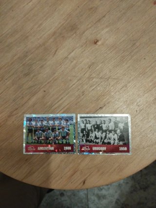 Cromos Argentina 1986 y Uruguay 1950