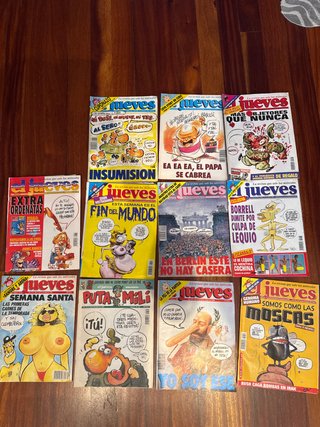 Lote 11 Revistas El Jueves y Puta Mili (Años 89 al