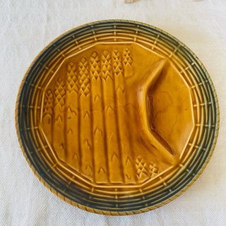 6 Platos Espárragos Vintage Sarreguemines