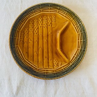 6 Platos Espárragos Vintage Sarreguemines