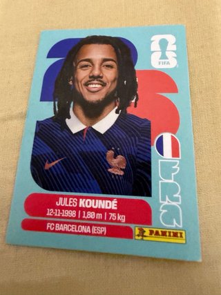 Cromo Jules Koundé Panini Mundial 2026