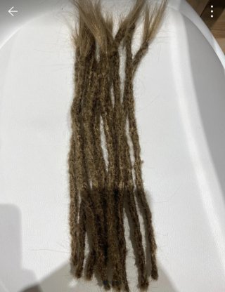 10 Rastas Pelo Sintético Marrón