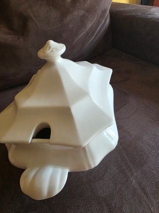 Sopera La Cartuja Pickman Ochavada Blanca
