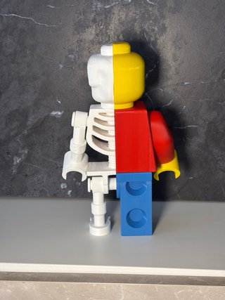 Figura Lego Esqueleto Mitad Humano Lego metà