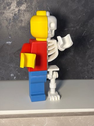Figura Lego Esqueleto Mitad Humano Lego metà