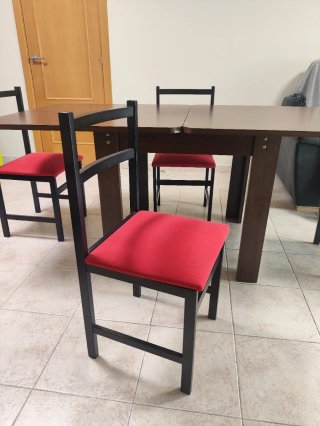 Mesa Comedor Extensible Madera y Metal