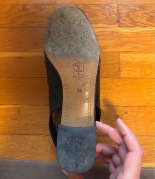 Zapatos vintage negros de tacón