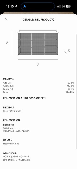 Banco zapatero Zara Home madera y metal