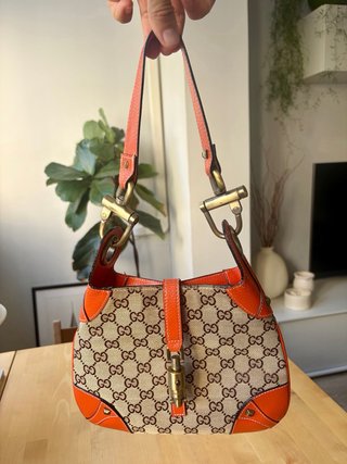 Bolso Gucci Jackie Original Beige/Naranja