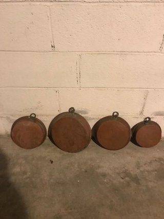 Set 4 Coppette Rame Antico