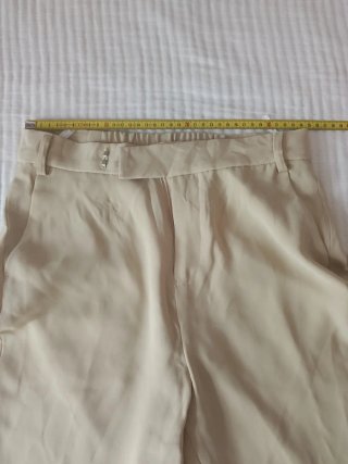 Pantalones amarillo claro de vestir