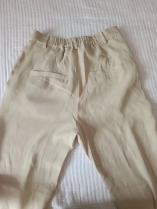 Pantalones amarillo claro de vestir