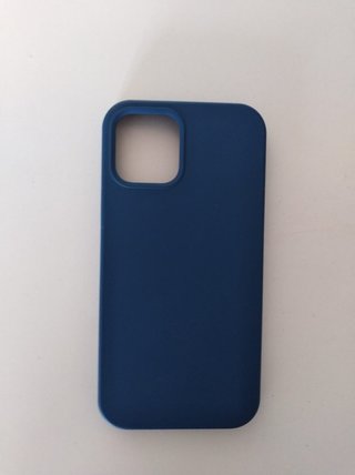 Funda iPhone 12 Silicona Azul Marino
