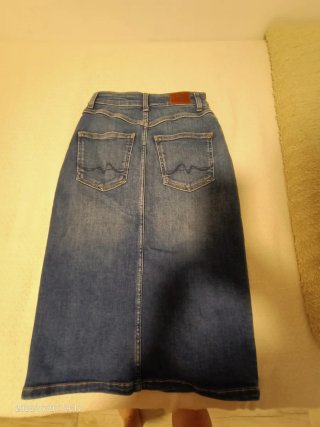 Falda tubo Pepe Jeans azul talla XS