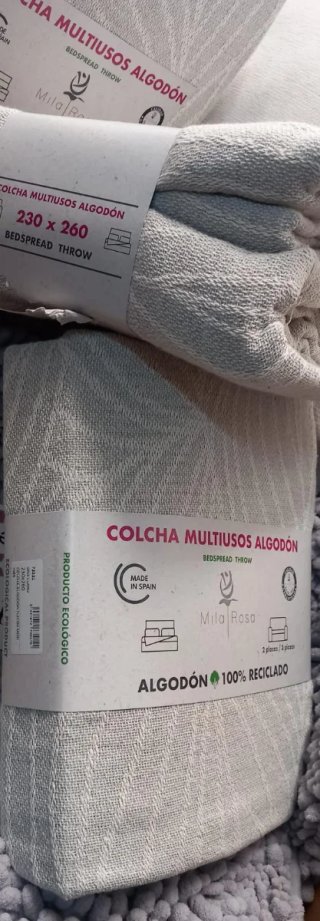 2 Colcha 230x260 Jarapa Algodón.EnvíoGratis