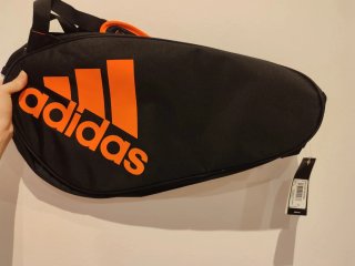 Paletero Adidas Negro y Naranja