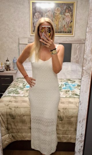 Vestido blanco de encaje