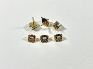 Pack 3 Pendientes Tous Magic Nature Plata Bañada