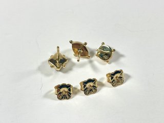 Pack 3 Pendientes Tous Magic Nature Plata Bañada