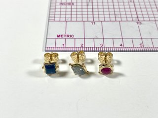 Pack 3 Pendientes Tous Magic Nature Plata Bañada