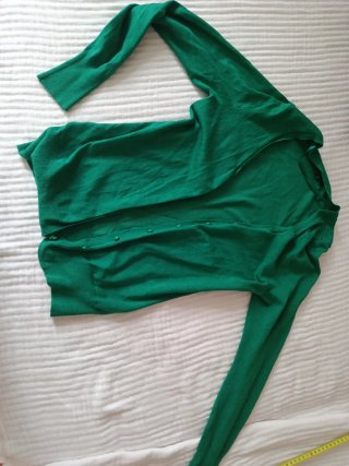 Cardigan verde mujer