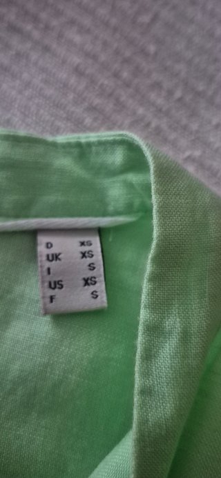 Camisa verde mujer manga larga