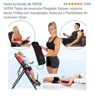 Tabla de inversión plegable con masajeador