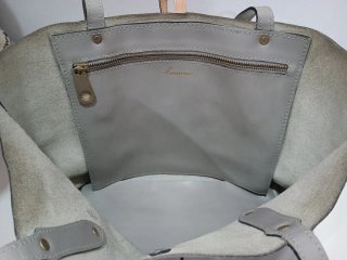 Bolso de piel Lurueña gris