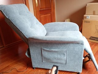 Sillón relax eléctrico gris