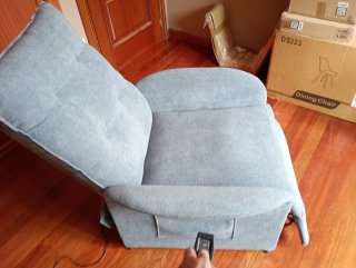 Sillón relax eléctrico gris
