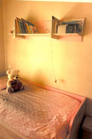 Cama infantil rosa/blanca