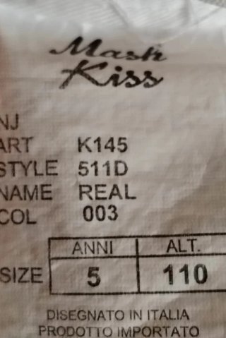 Pantaloni bambina 5 anni