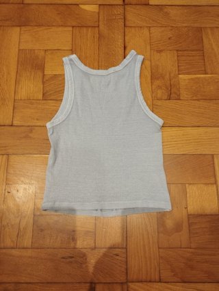 Camiseta tirantes azul Mango Teen talla XXS